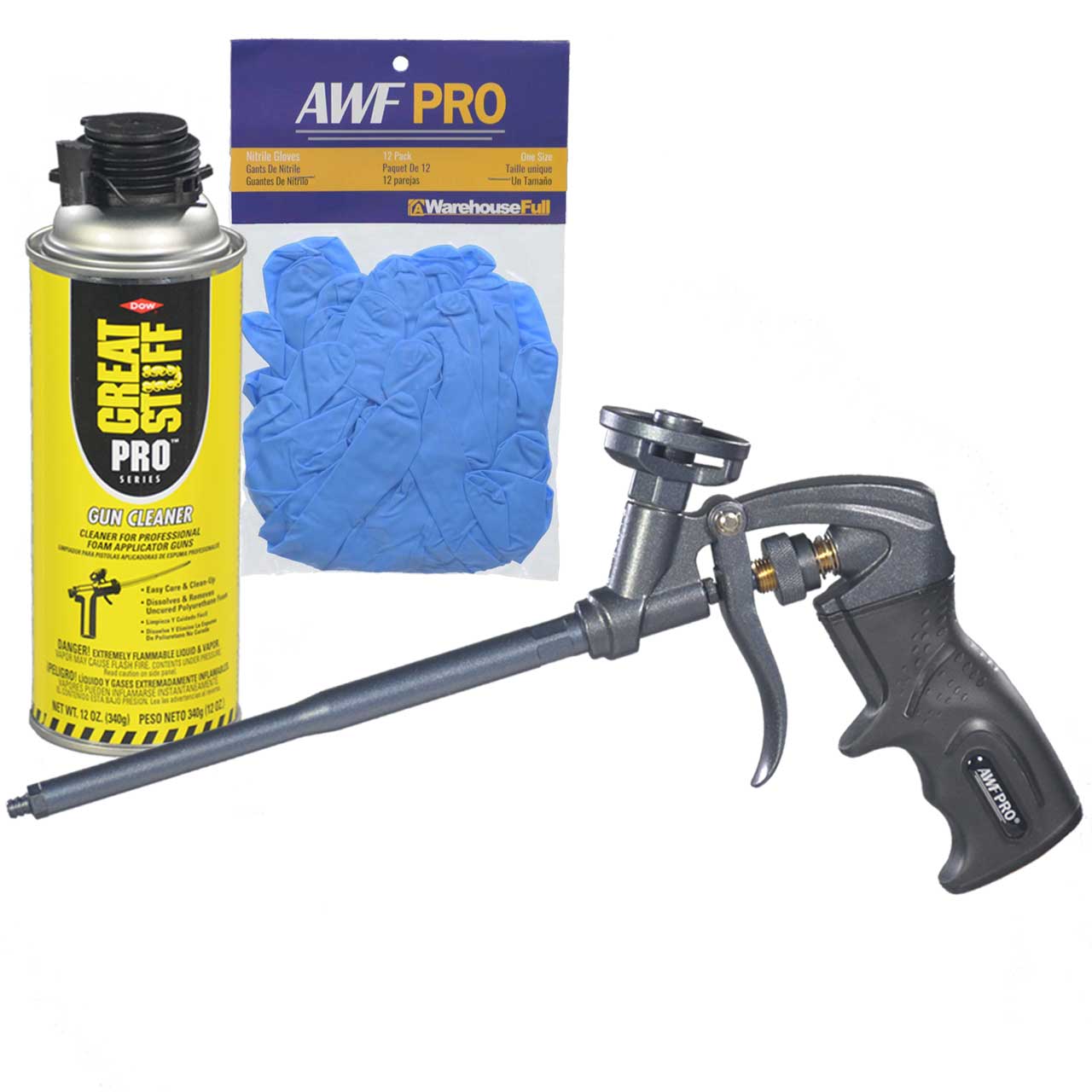AWF Pro Barrel 60 cm 2 ft Pro Foam Gun Swivel Tip One Hand Adjustment